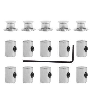 ROSTIVO 15 Pcs Pin Keepers Metal Locking Pin Backs Pin Locks Clasps with Wrench