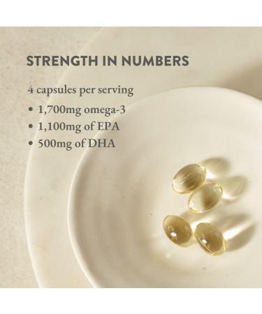 Bare Biology Life & Soul Super-Strength Omega 3 Fish Oil Mini Capsules - 120 Capsules - Sustainably Sourced for Body, Mind & Soul - Buy Online on GoSupps.com