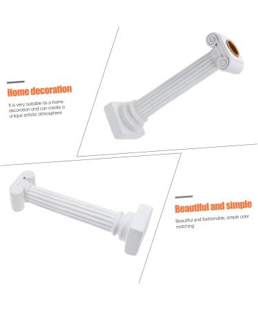 LIFKICH Wedding Decorations Decorative Candleholder 1pc Ancient Roman Column Candlestick Desktop Resin White Dinner Party Air Column Sculptures Home Decor Country Decor White 21.5X5.1X5.1CM - Buy Online on GoSupps.com