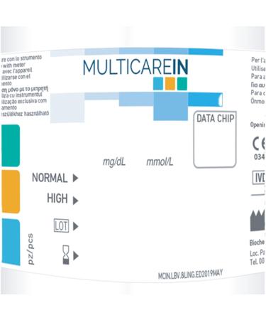 MultiCare in Cholesterol Strip for using with the Cholesterol Trigyceride and Glucose device Pack of 25 - Buy Online on GoSupps.com