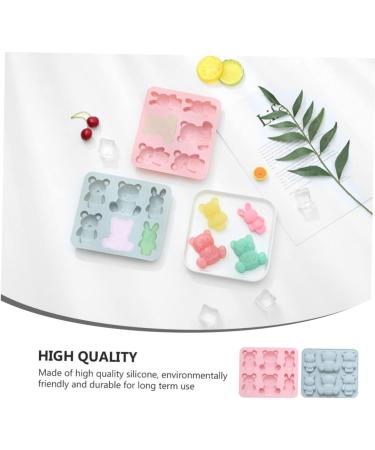 Zerodeko 2pcs Cake Mold Keychain Silicone Molds Ice Cube Candy Muffin Top Pans for Baking Resin Molds Silicone Molds for Candles Candle Molds Rabbits Bunny Chocolate Mold Cartoon Silica Gel 15.9X14.1CM - Buy Online on GoSupps.com