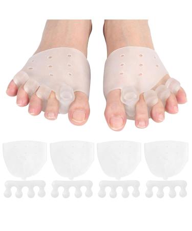 Wallfire Transparent Thumb Valgus Orthosis Set - Orthopedic Toe Straightener & Corrector for Pain Relief - Buy Online on GoSupps.com