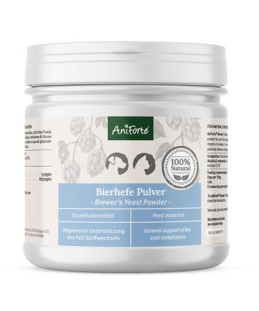AniForte Beer yeast dog & cat 250g powder - shiny & strong fur vital skin biotin & vitamin B for dogs & cats general support of the condition 250 g