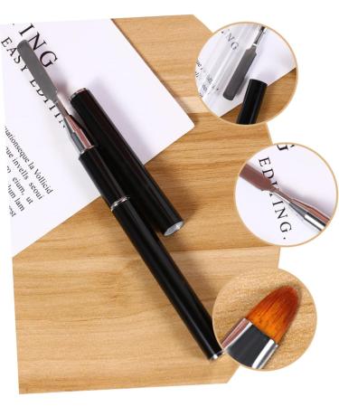 Ipetboom Extended Glue Cream Pen Poly Nail Extension Nail Brush Picker Dual-ended Nail Brush Nail Brush and Picker Dual-ended Poly Extension Brush Nylon Double Head The Brush - Buy Online on GoSupps.com