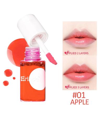Erinde Water Lip Tint Stain - Mini Liquid Lipstick Long Lasting Waterproof Lip & Cheek Stain Travel Size Makeup 01# APPLE - Buy Online on GoSupps.com