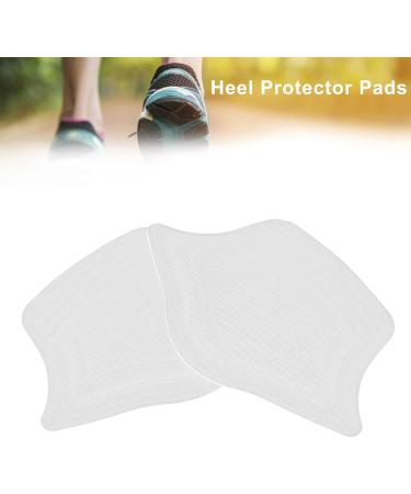 Heel Protector Pads - Soft Self-Adhesive Non-Slip Cushion for Casual & Leather Shoes - 1 Pair (White - Buy Online on GoSupps.com