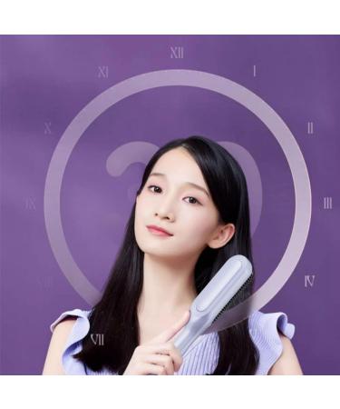 Anti-Scald Hair Brush - Portable Electric Straightener Comb | Fast Heating Hair Straightening Brush for Men & Women - Buy Online on GoSupps.com