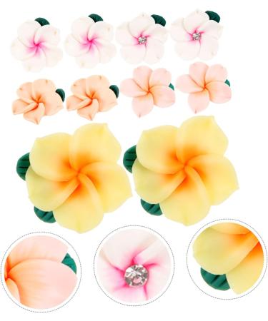 FRCOLOR 10pcs Creative Hair Clip Charms Polymer Beads Plumeria Flower Pendant Hair Clip Decor Hair Clip Diy Decor Flower Decorations Diy Decors Hawaiano 3d Jewelry Phone Case Polymer Clay - Buy Online on GoSupps.com