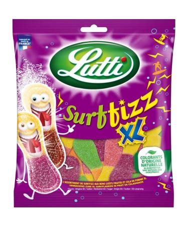 LUTTI Surfizz XL 200G : Bonbons acidul s XXL pour une explosion de saveurs inoubliable- Lot De 4