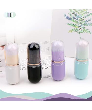 UNIMEIX Retractable Kabuki Brush - Purple Travel Makeup Brush for Liquid, Powder, Contouring, and Cream Foundations - Buy Online on GoSupps.com
