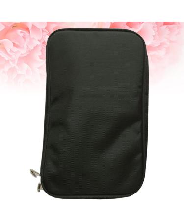 NOLITOY 2pcs Black Cosmetic Bags - Portable Makeup Organizer & Toiletry Pouch (27x17cm) - Stylish Makeup Brush Holder - Buy Online on GoSupps.com