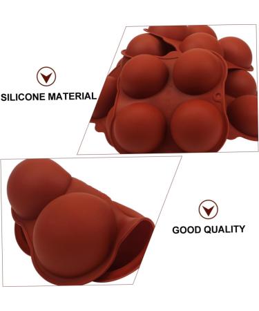 Milisten 2pcs Cake Mold Semicircle for Chocolate Dome Mousse Cupcake Pan Half Sphere Silicone Molds for Soap Round Cake Pan Red Handmade Soap Food Grade Silicone Pudding Mold - Buy Online on GoSupps.com