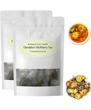 Chicory and Gardenia Tea Chicory and Gardenia Tea Bags Chicory Gardenia Tea for Kidney Health Chinese 7Excellent Herbal Extracts (2 Bag)