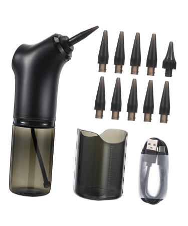 Healeved 1set Electric Ear Washer Kit Rechargeable Ear Tool Water Flow High-frequency Vibration Portable Design Includes Replaceable Heads and Accessories for Deep Cleaning