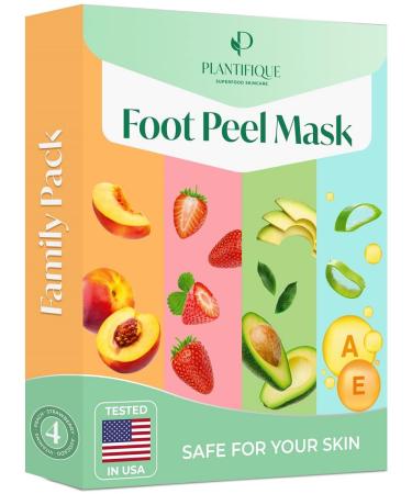 Plantifique Foot Peeling Mask - Peeling Foot Mask - Combo 4 pack