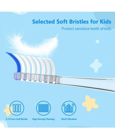 Buy Seago SG513/SG977/SGEK6/DT-K6 Electric Toothbrush Replacement Brush Heads - 10 Pack for Kids (Blue Medium) - International Shipping Available - Buy Online on GoSupps.com