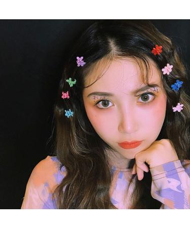 60-Piece Mini Hair Clips Set | Colorful Flower & Star Hair Accessories for Women & Girls - Buy Online on GoSupps.com
