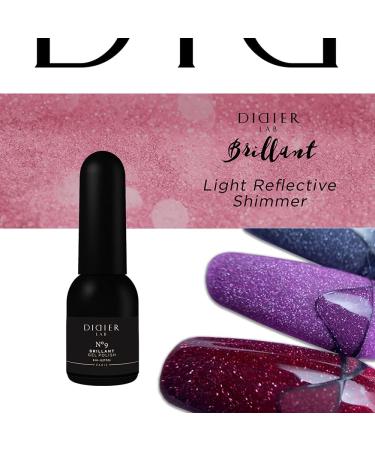 Didier Lab - Premium UV Gel Nail Polish - Brillant No. 09 - Gel Nail Varnish - Nail Art - Long-Lasting High Gloss Wear - Red Gel Nail Polish - Gel Nails - Glitter Gel Nail Polish - Rich Pigment - Buy Online on GoSupps.com