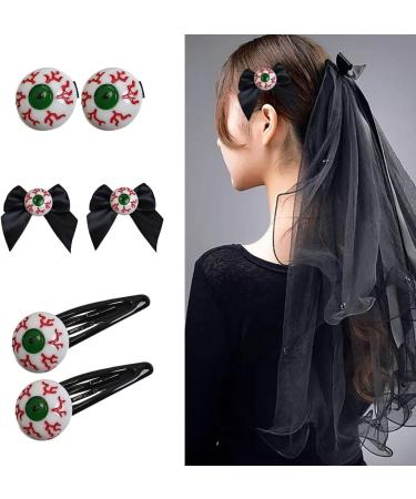 hgnxa Bloody Eyeball Hair Clip Barrettes Halloween Cosplay Masquerade Headwear Hairpin Cute Barrettes Cosplay - Buy Online on GoSupps.com