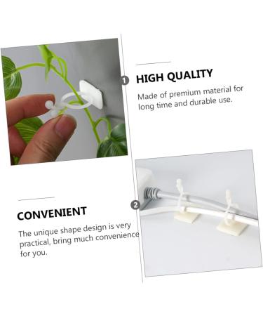 OSALADI 100pcs Adhesive Wire Holder Household Tools Cord Holders Wire Holders for Cords Wire Traction Fixators Cord Management Buckle Plant Vine Traction Plant Fixing Tools Gardening Tools - Buy Online on GoSupps.com