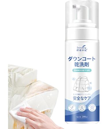 Down Wear Detergent 200ml Dry Wash Spray for Clothing Down Jacket Cleaner Spray Heavy Oil Stain Cleaner Convenience Down Jacket Wash-Free Spray Stain Remover for Clothes Laundry Dry Foam Cleaner*1 - Buy Online on GoSupps.com