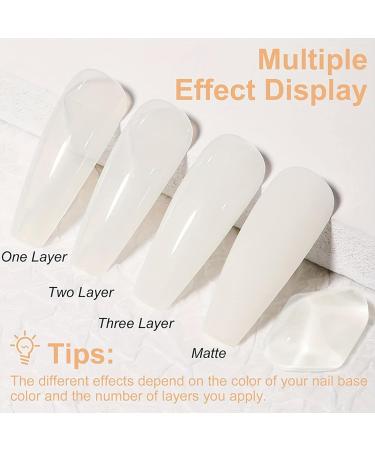 Milky White Gel Nail Polish - White Gel Nail Polish - French Manicure Gel Polish - High Glossy White Nail Varnish - Nude Color Translucent Nail Gel Soak Off UV LED Nail Lamp - Buy Online on GoSupps.com