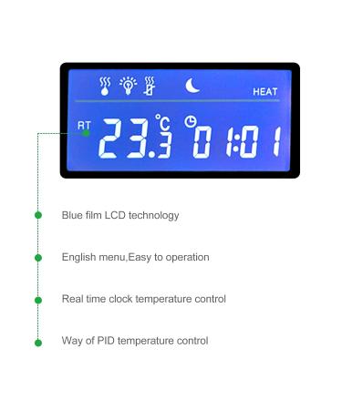 Shienfir Digital Thermometer Hygrometer Digital LED Temperature Controller Digital Reptile Thermostat LCD Display Multipurpose Day/Night Dimming Digital Thermostat Timer(from UK Fast Arrival) UK P UK Plug - Buy Online on GoSupps.com