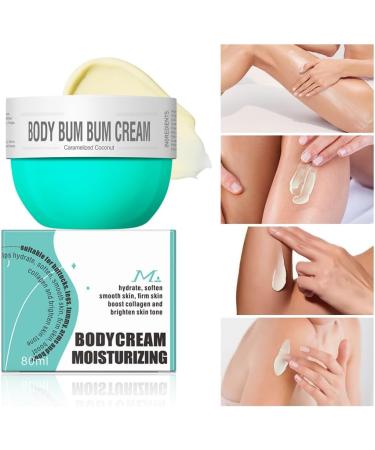 Bum Cream 80ml Coconut Infused Butt Bum Cream to Firm Smooth and Tighten Skin Moisturizing Body Cream - Buy Online on GoSupps.com