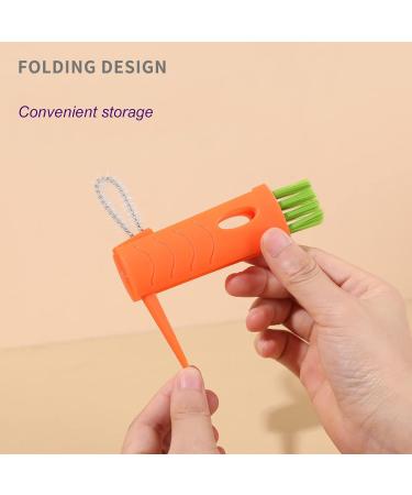 5pcs Razor Cleaning Brush Set - Portable Multipurpose Nylon Hair Shaver Cleaner for Cups & Plates | Best eCommerce Deal - Buy Online on GoSupps.com
