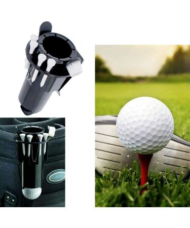 Seacloud Golf Ball Tee Holder Clip Caddy with Nylon Brush Divot Tool - Portable Golf Cleaning Tool - Buy Online on GoSupps.com