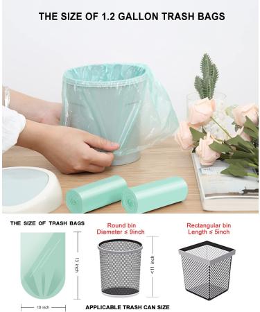 75 Counts AYOTEE Mini Garbage Bags  1.2 Gallon Small Compostable Trash Bags  Small Garbage Bags for home  Fit 4.5 or 5 Liter Bathroom Wastebasket Can Liners(Green) 75 Count (Pack of 1) - Buy Online on GoSupps.com