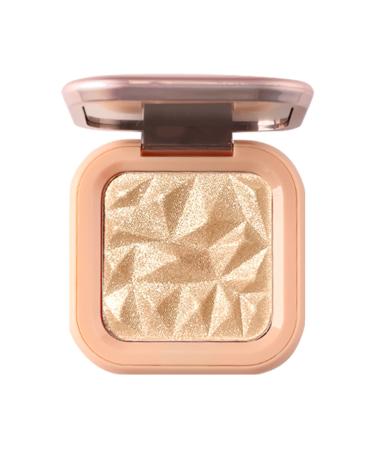 Shefave Highlighter Makeup Palette Highly Pigmented Shimmer Colours Powder Enhance Makeup Long Lasting Lightweight Silky Cosmetics Make Up Gifts (01 Champagne Gold) 01 Champagne Gold 40.00 g (Pack of 1)