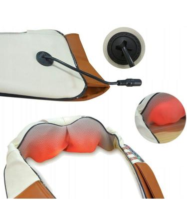 Pokar Neck Massage Device with Heat - 3D Shiatsu Pillow for Shoulder & Back Pain Relief at Home | Adjustable Speeds & Electric Massage - Buy Online on GoSupps.com