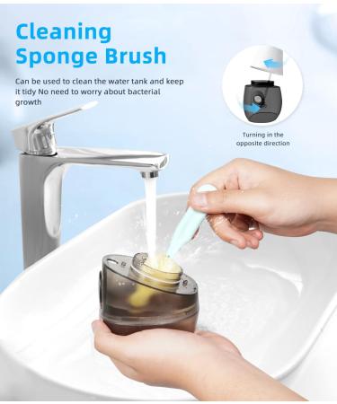 Water Flosser for Teeth - Cordless IPX7 Waterproof Dental Irrigator with 11oz Tank 4 Modes & 7 Tips - Ultimate Oral Care for Gums & Braces - Buy Online on GoSupps.com