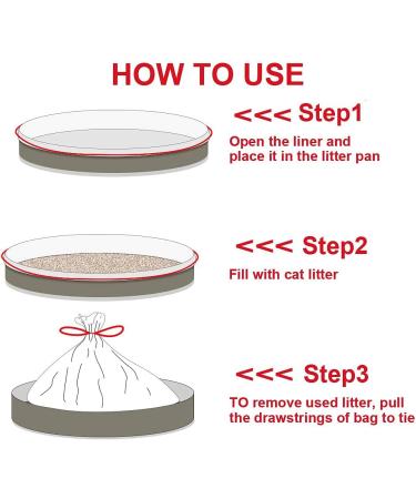 Bilieasy Cat Litter Box Liners large with Drawstrings 10 Pack Scratch Resistant Bags for Medium and Large Litter Box (M WHITE) - Buy Online on GoSupps.com
