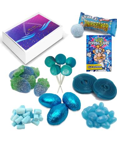 HAPPY BIRTHDAY SWEET SELECTION GIFT BOX - Mixed Various Blue Sweet Collection Box (VIMIX)