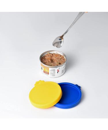 COMTIM Silicone Cat Food Can Lids & Spoon - 2 Pack Small Can Covers for 3 oz Cans - Buy Online on GoSupps.com