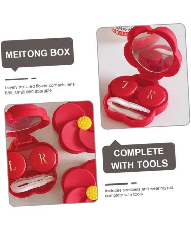 Healeved Colored Contact Lenses Holder Set - Portable Lens Container & Case for Cosmetic Lenses - Buy Online on GoSupps.com