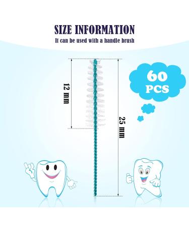 Interdental Brush Teeth Soft Dental Picks - 60 Pieces for Effective Tooth Cleaning | Premium Interdental Brushes & Floss Refills - Buy Online on GoSupps.com
