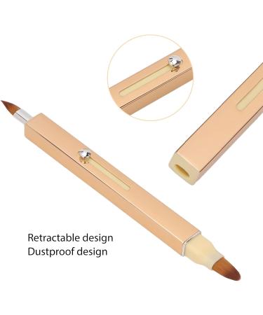Verdant Touch Retractable Lip Makeup Brush Retractable Lip Makeup Brush Double and Single Ended Nylon Bristle Portable Brush - Buy Online on GoSupps.com