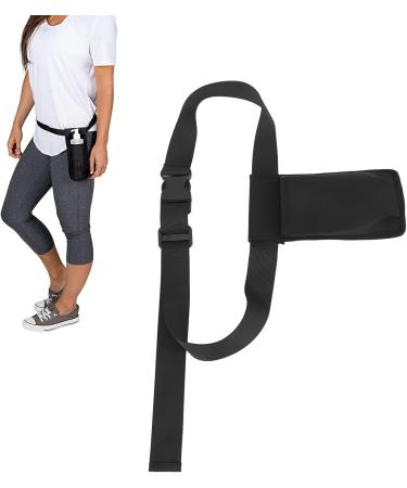 Adjustable Massage Bottle Holster | Waterproof Waist Bag for Spa & Salon | Customized Massage Oil Bag - Black - Buy Online on GoSupps.com