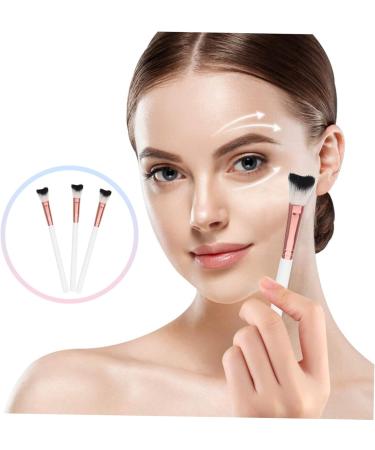 Baluue 3pcs Fish Tail Brush Nose Contour Brushes Highlighter Brush Makeup Brushes Makeup Tool Wooden Handle - Buy Online on GoSupps.com