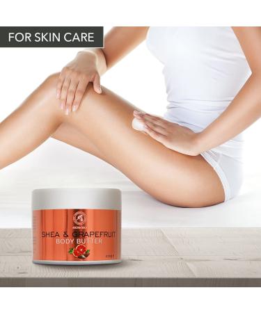 Shea & Grapefruit Body Butter 250g | Natural Moisturizing Cream for Dry Skin | Karit Oil Body Butter | Nourishing Skin Care - Buy Online on GoSupps.com