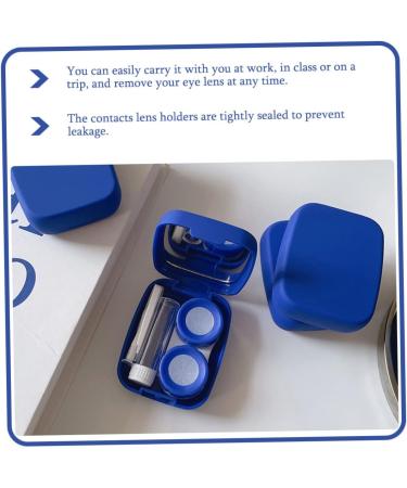 Partykindom Colored Contact Lens Case with Mirror | Travel-Friendly Kit for Lenses & Makeup | Durable Plastic Container - Buy Online on GoSupps.com