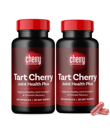 Cherry Goodness | Joint Support Supplements | Tart Cherry Extract with Collagen Type 2 and Boswellia Extract | Joint Health Capsule | Non-GMO + GF | 120 Capsules