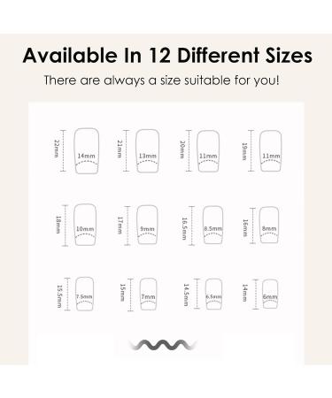 Matte Blue Square French False Nails - 24Pcs Frosted Press on Nails with Diamond Accent, Nail Glue Included - Acrylic Stick on Nails for Women and Girls - Buy Online on GoSupps.com