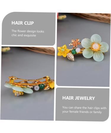 FRCOLOR Hairpin Women Hair Barrettes Vintage Metal Hair Barrettes Spring Flower Hair Barrettes Vintage Spring Hair Clips Tiaras for Girls Flower Hair Clip Wedding Accessories Miss Etc. - Buy Online on GoSupps.com