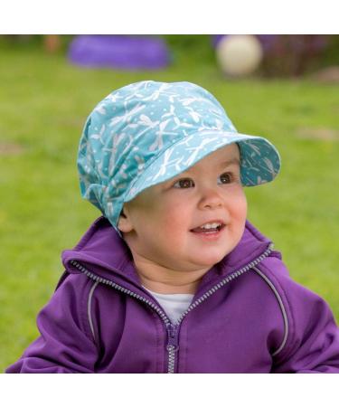 PICKAPOOH Peaked Cap for Children - Rico Pure Organic Cotton Dragonfly Turquoise | Shop Internationally - Buy Online on GoSupps.com