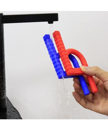 Silicone Teething Ring for Babies - 2 Pack Cooling & Sensory Toy for Teething Relief - Buy Online on GoSupps.com