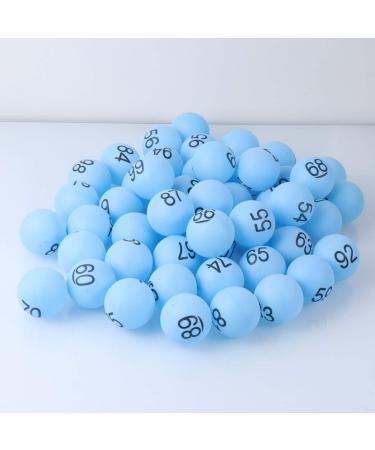 Toyvian 100pcs Numbered Balls 1-100 for DIY Bingo Game & Entertainment - Blue - Buy Online on GoSupps.com